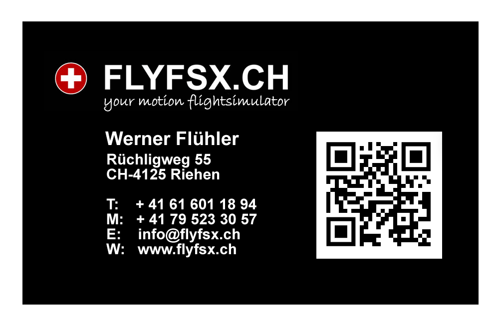 FLYFSX - Flugsimulator - Flight Simulator -  Rüchligweg 55 - 4125 Riehen - Basel - Baden - Aarau - Zürich - Schweiz - Lörrach - Freiburg - Deutschland